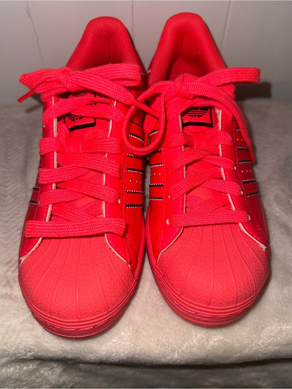 NWOT: Adidas “Turbo Salmon” Superstars